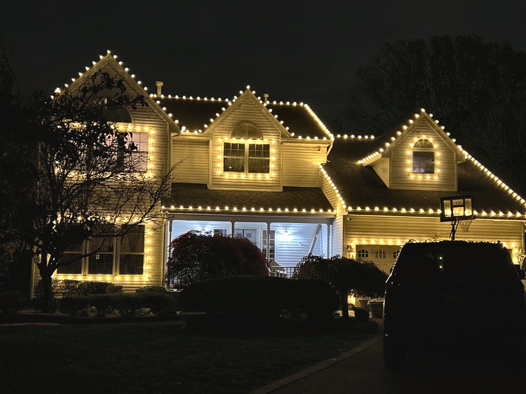 Festive home in winter