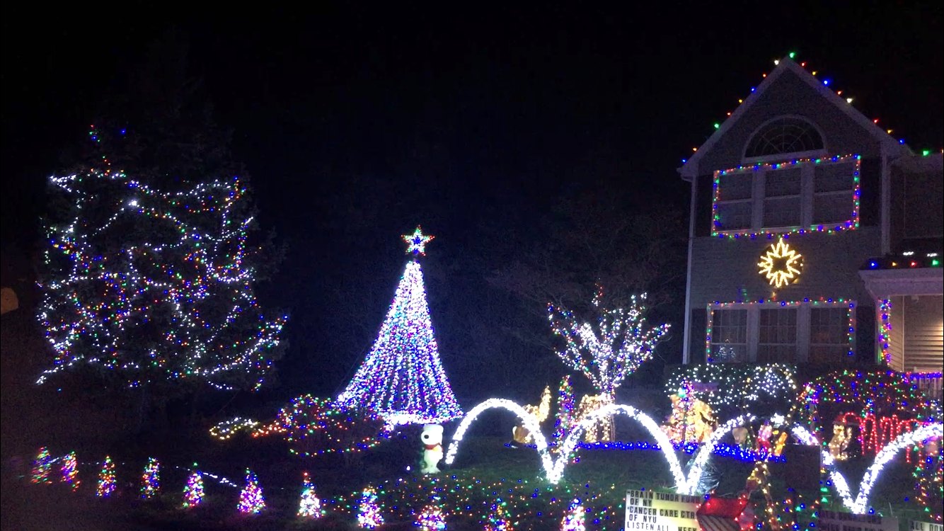 A sea of Christmas lights