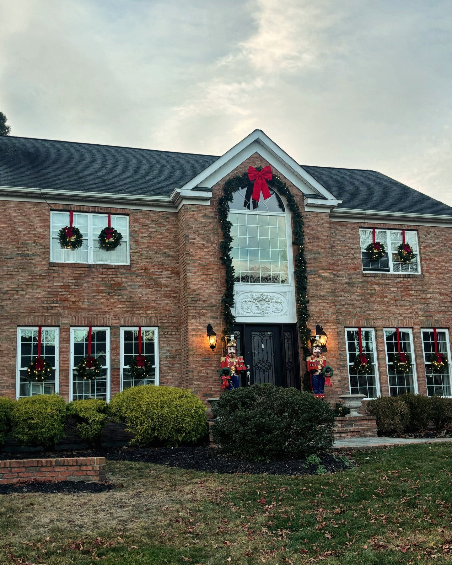 Christmas Illuminations LI holiday lighting installation: A Cozy Christmas Welcome